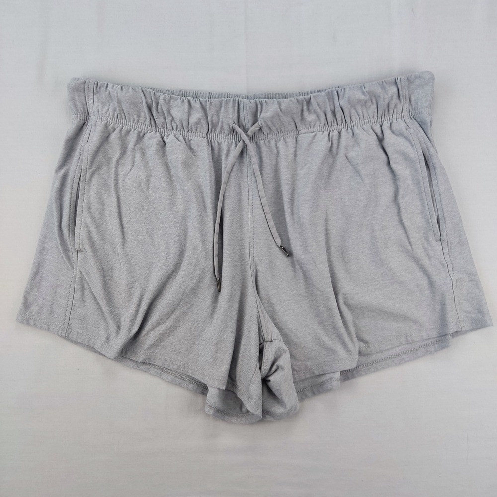 All in Motion Shorts Womens XL Gray Active Lounge Drawstring Pockets Stretch